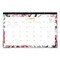 Blue Sky 17 in. x 11 in. 12-Month (Jan to Dec): 2026 Kelly Ventura Magenta Bloom Desk Pad Calendar - Floral Artwork, White/Multicolor Sheets